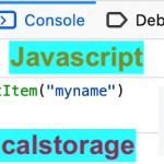 How to store data in browser localstorage using Javascript