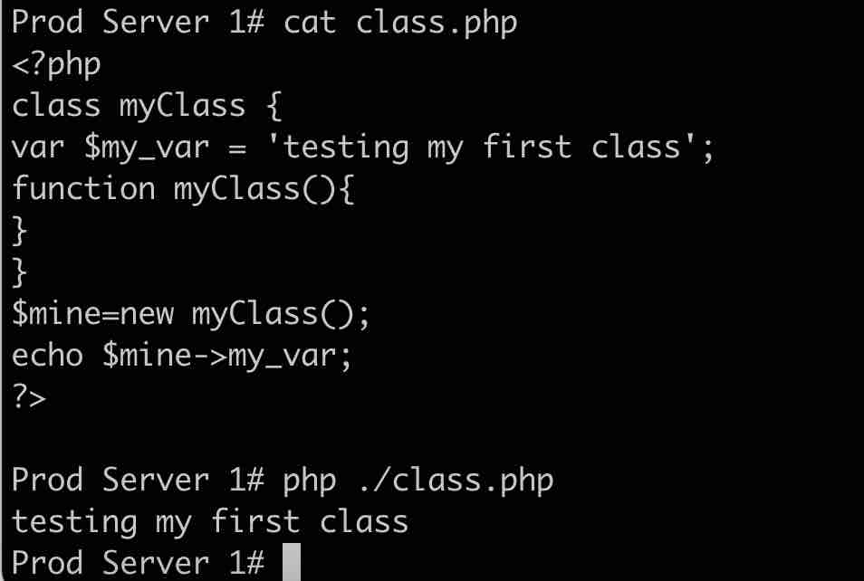 How To Write Simple Class In Php With Examples